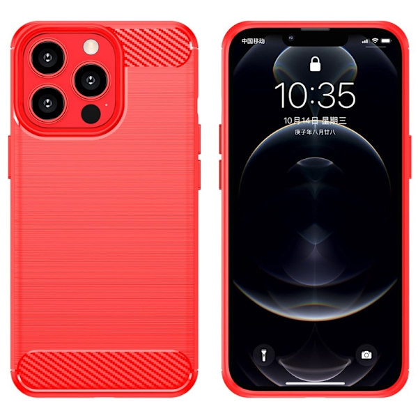 Carbon Flex Suojakotelo iPhone 13 Pro - Punainen Red