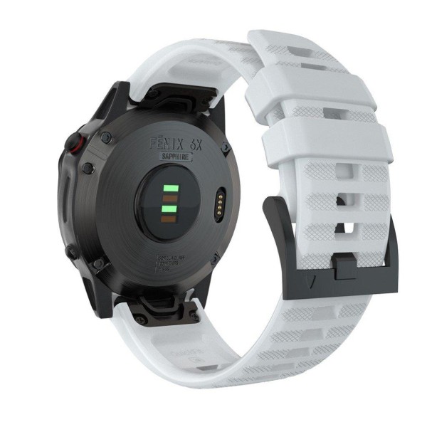 Garmin Fenix 6X Pro / 6X silikoneurrem - Hvid White