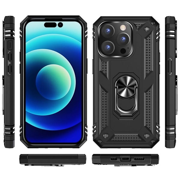 Bofink Combat iPhone 14 Pro Suojakotelo - Musta Black