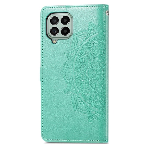 Mandala läder Samsung Galaxy M53 5G fodral - Grön Grön