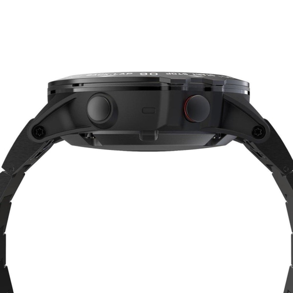 Garmin Fenix 5X / 5X Plus rustfrit stål bezel - Sort / Hvid Black