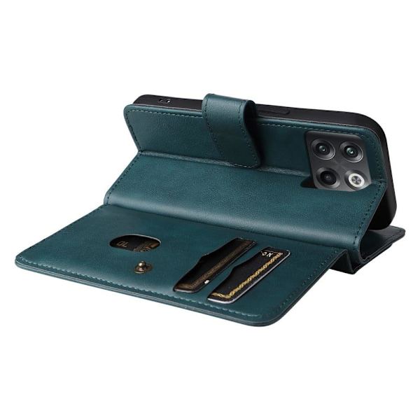 10-slot Pung Etui til OnePlus Ace Pro / 10t - Sortliggrøn Green