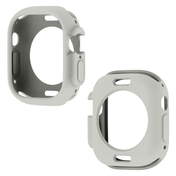 Apple Watch Ultra cover i slikfarve - Mørkegrå Silver grey