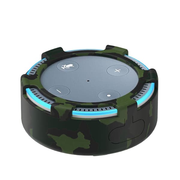 Amazon Echo Dot 2 silikondeksel - Svart / Kamuflasje Black