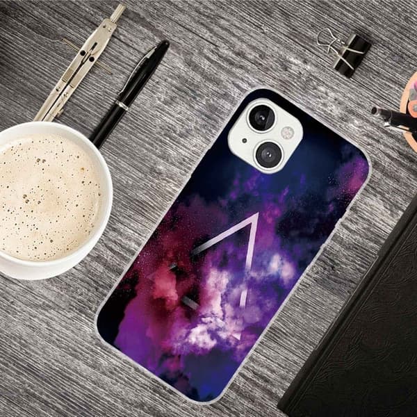 Deco iPhone 14 deksel - Trekant Og Trekant Purple