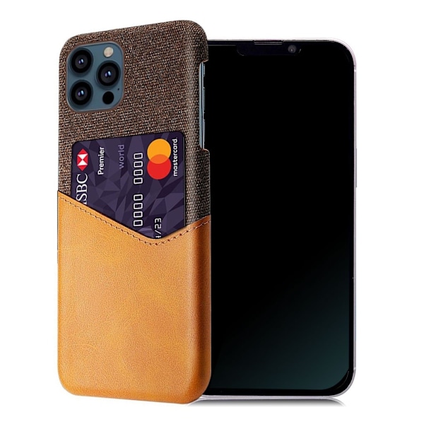 Bofink iPhone 13 Pro Max skal med korthållare - Brun Brun