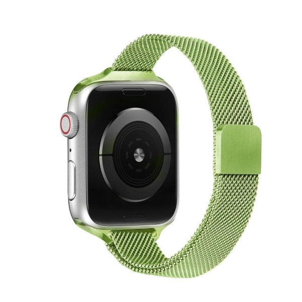 Apple Watch 42mm - 44mm ruostumattomasta teräksestä valmistettu ranneke - Mintunvihreä Green