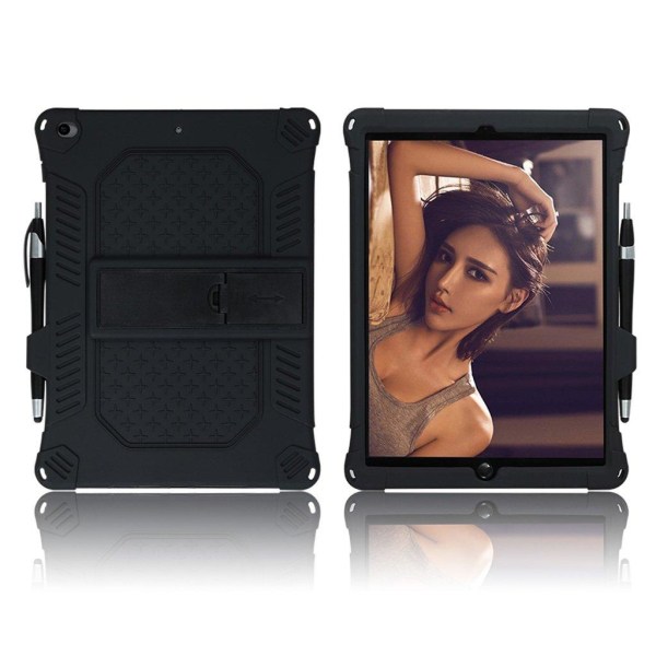 iPad 10.2 (2019) / Air (2019) durable silicone case - Black Svart
