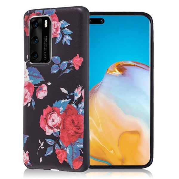 Imagine Huawei P40 Pro cover - Brun Ugle Multicolor