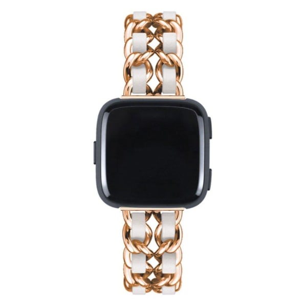 Fitbit Versa 3 hybrid stylish watch band - Rose Gold / White Pink