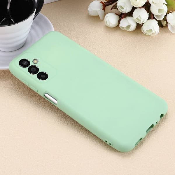 Matte Liquid silikone cover til Samsung Galaxy M13 4G - Grøn Green