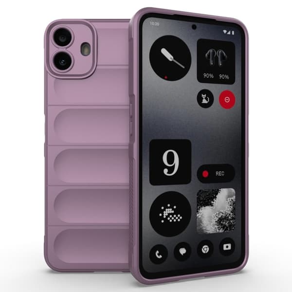 Blødt grebsformet Nothing CMF Phone 1 cover - Lyselilla Purple