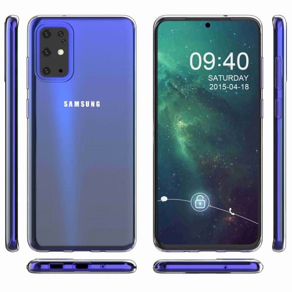 Ultratynt, gjennomsiktig etui til Samsung Galaxy S20 Plus Transparent