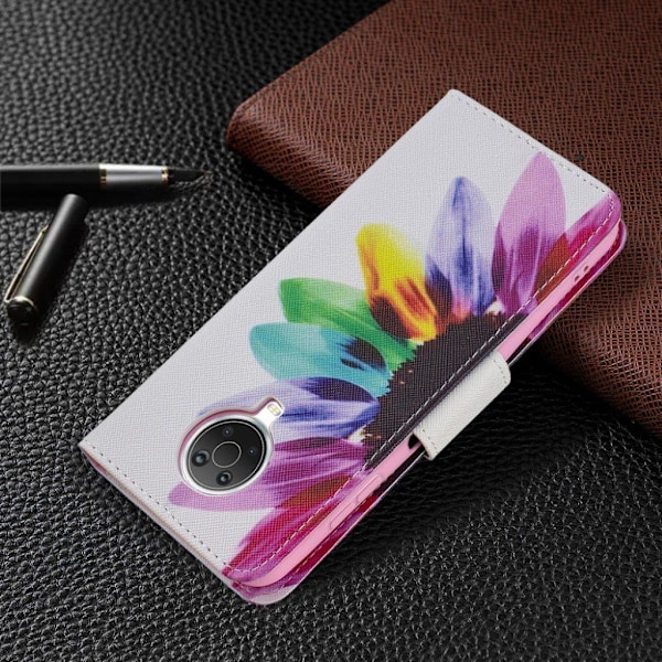 Wonderland Nokia G20 Flip etui - Farverig kronblade Multicolor