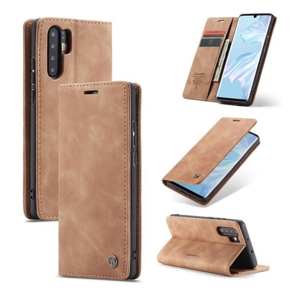Caseme Huawei P30 Pro Retro Skinnetui - Lys Brun Brown
