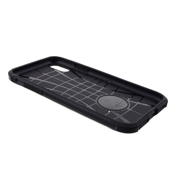 IPhone 9 mobilskal plast silikon kornig textur - Svart Svart