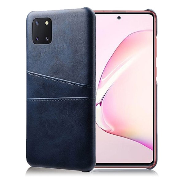 Dual Card kuoret - Samsung Galaxy Note 10 Lite - Tummansininen Blue
