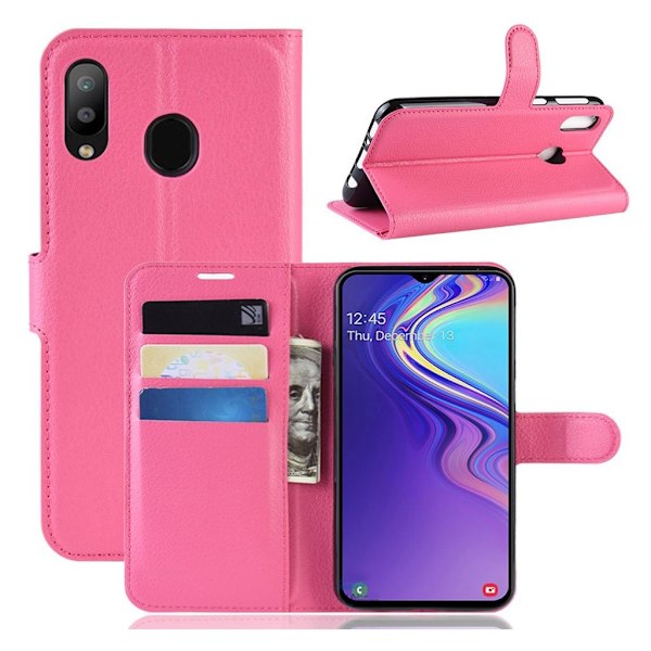 Alpha läder Samsung Galaxy M20 fodral - Rosa Rosa