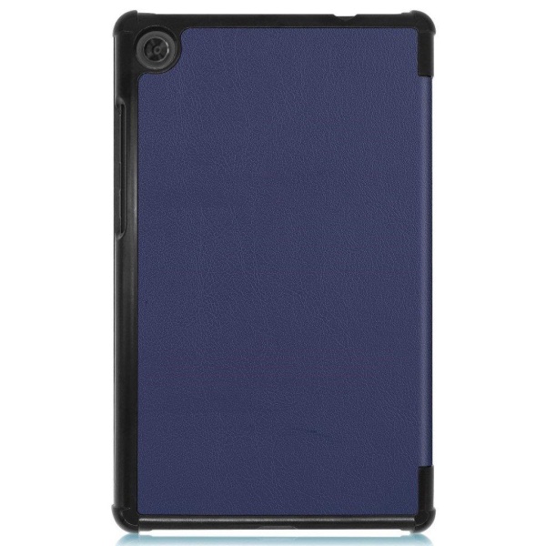 Lenovo Tab M8 simple tri-fold leather flip case - Dark Blue Blue