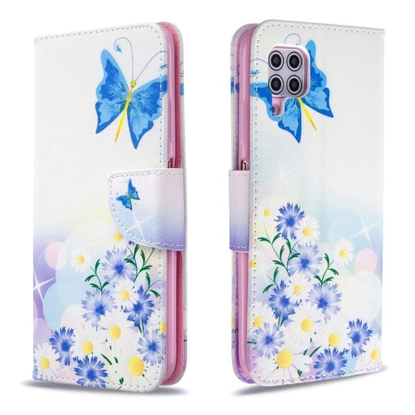 Wonderland Huawei P40 Lite / Nova 6 SE Etui - Blå Sommerfugl Blue