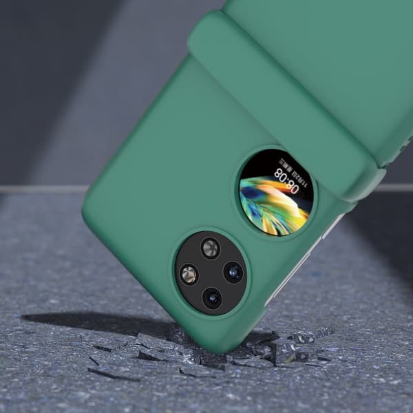 Til Huawei Pocket 2 Hard PC Case Multifunction Hinge Protection Slim Phone Cover - Mørkegrøn Green