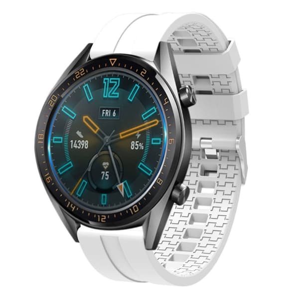 22mm Huawei Watch GT silikone Urrem - Hvid White