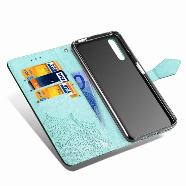 Mandala Honor 9X / 9X Pro etui - Cyan Green
