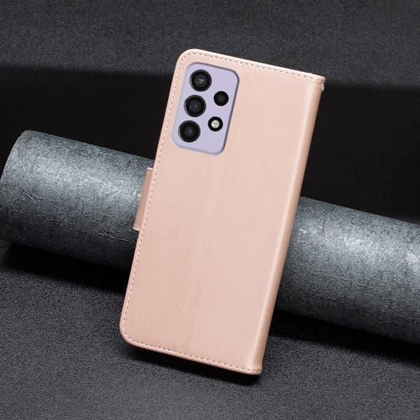 Butterfly Samsung Galaxy A73 Flippetui - Rose Gull Gold