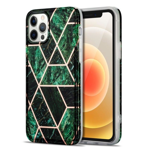 Marble design iPhone 12 Mini kotelot - Vihreä Green