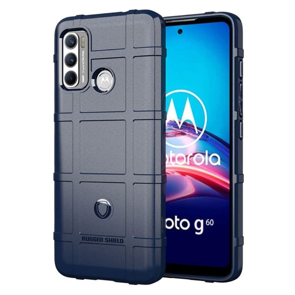 Rugged Shield case Motorola Moto G40 Fusion / G60 - Blå Blue