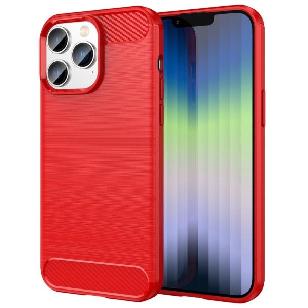Carbon Flex etui - iPhone 14 Pro - Rød Red