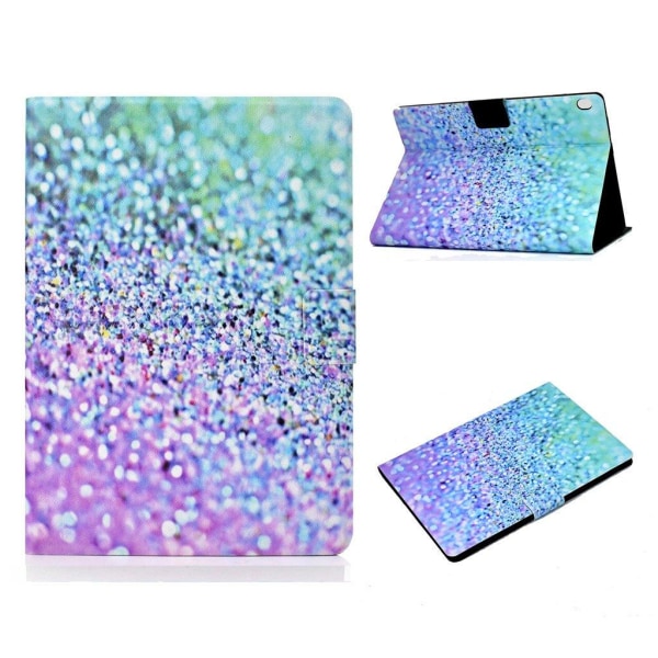 Lenovo Tab M10 pattern printing leather case - Glittery Element Multicolor
