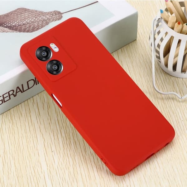 Matte Liquid OnePlus Nord N300 silikone cover - Rød Red