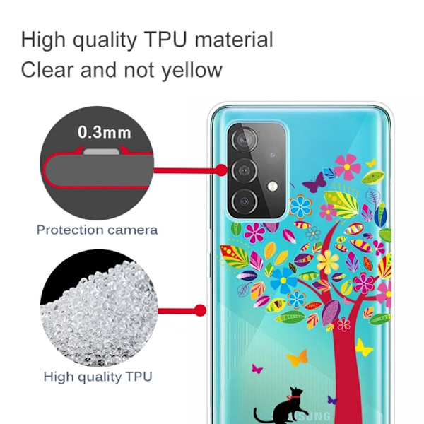 Deco Samsung Galaxy A23 kotelot - Kissa Ja Puu Multicolor