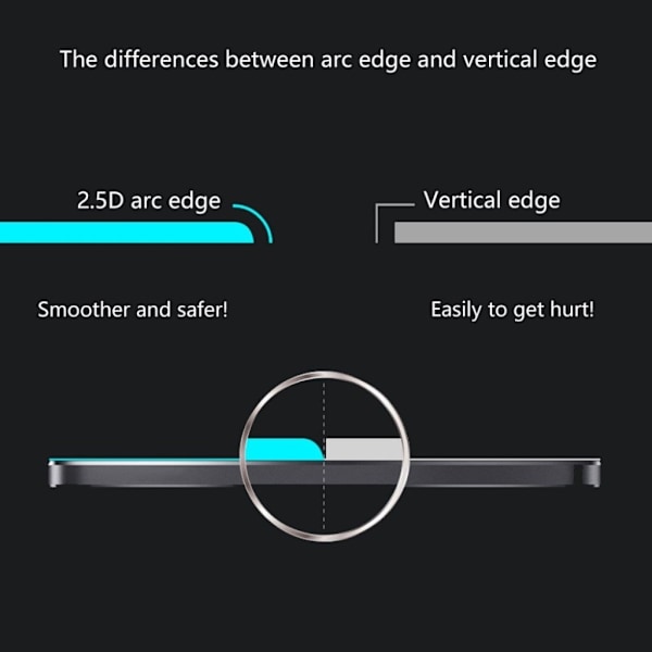iPhone X HAT PRINCE Kokopeittävä Arc Edge Karkaistu Lasi Näytön Suojakalvo - Transparentti 0.26mm Transparent