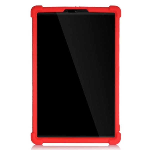 Silicone slide-out kickstand design case for Lenovo Tab M10 HD G Red