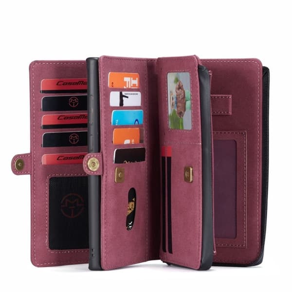 CaseMe Samsung Galaxy S21 2in1 pung - rød Red