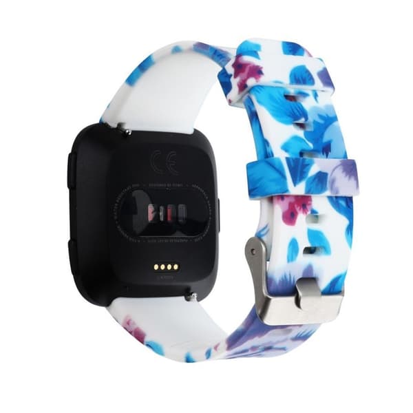 Fitbit Versa klockarmband silikon blommönster - Stil G multifärg
