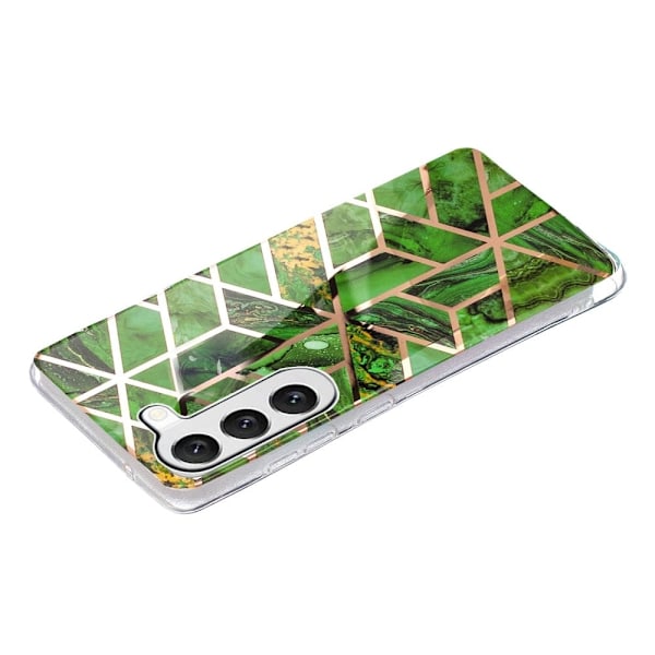 Deco Samsung Galaxy S23 Etui - Electroplated Grøn Marmor Green
