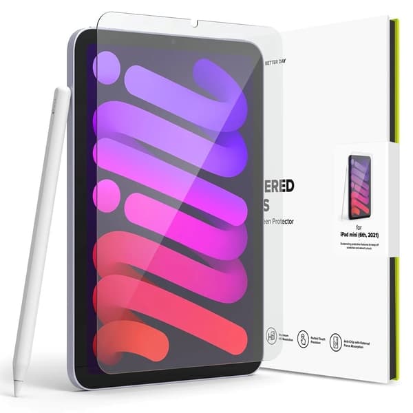 RINGKE SKÆRMBESKYTTELSESGLAS - Ipad Mini 6. 2021 Transparent