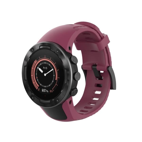 Suunto 5 classic klockarmband i silikon - Vinröd Röd