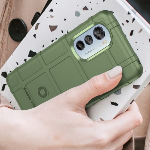 Rugged Shield Motorola Moto Edge 2022 skal - Grön Grön