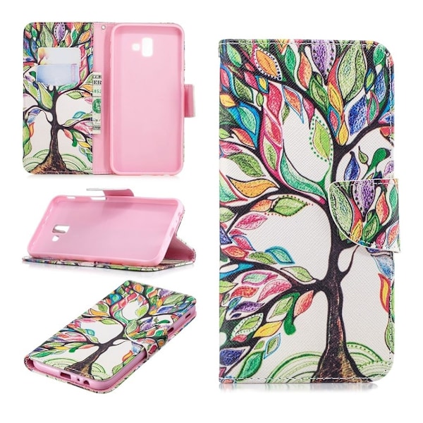 Wonderland Samsung Galaxy J6 Plus (2018) kotelot - Värikäs Puu Multicolor