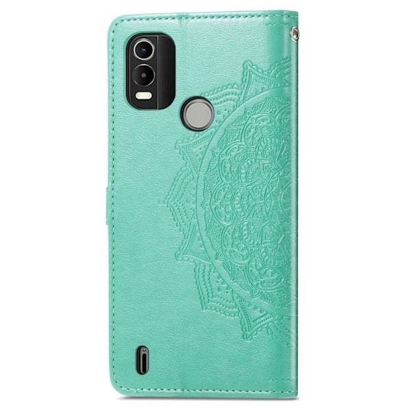 Mandala läder Nokia C21 Plus fodral - Grön Grön