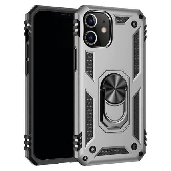 Bofink Combat iPhone 12 / 12 Pro Etui - Grå Silver grey