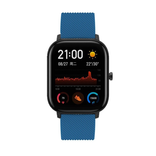 Amazfit GTS twill silikone Urrem - Mørkeblå Blue