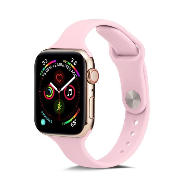 Apple Watch Series 5 40mm simpel silikone Urrem - Lyserød Pink