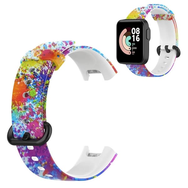 Xiaomi Mi Watch Lite / Redmi Watch pattern silicone watch band - Colorful Print multifärg
