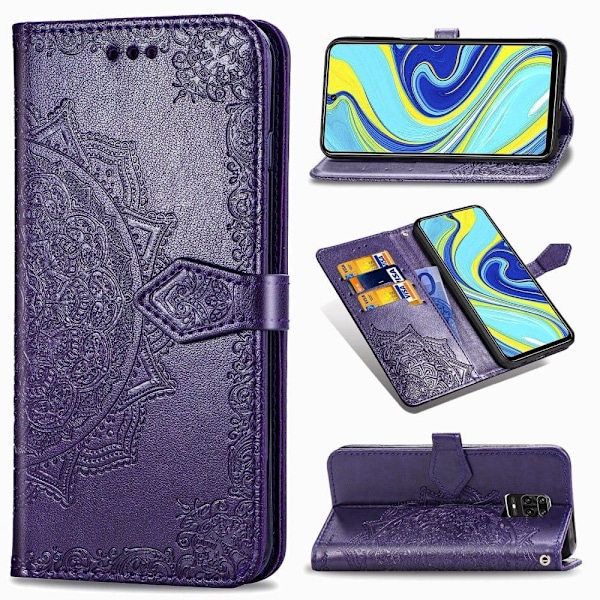 Mandala Xiaomi Redmi Note 9 Pro Max / 9 Pro / 9s Flippetui - Lilla Purple