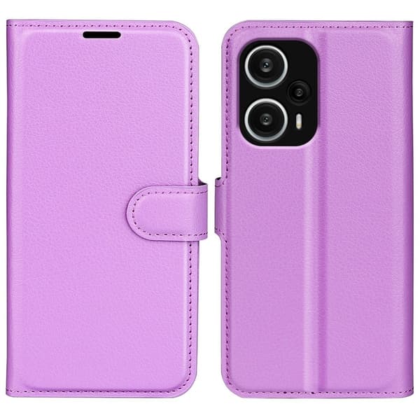 Classic Xiaomi Poco F5 / Redmi Note 12 Turbo Flippetui - Lilla Purple